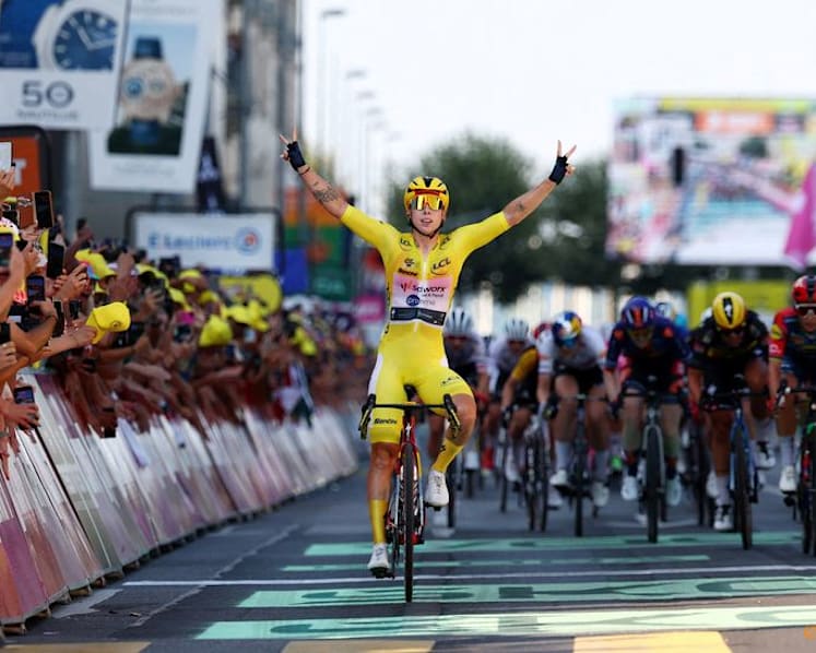 Wiebes doubles up to win Tour de France Femmes stage two and stay in yellow