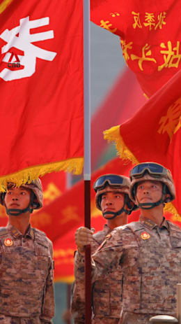What is China signalling with its grand Victory Day display?