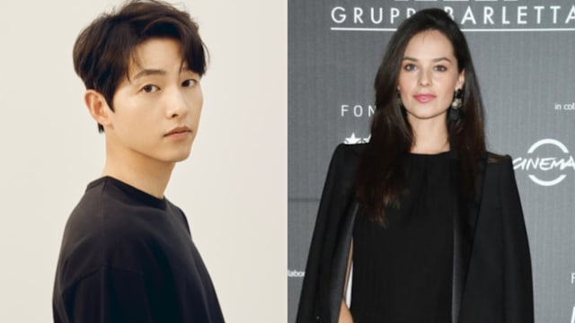 结婚3年首次合体亮相，宋仲基爱妻Katy Louise Saunders太抢眼！