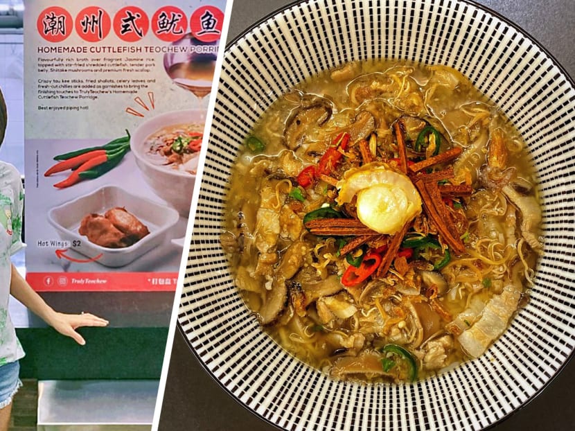 Home-Based Biz Selling Cuttlefish Teochew Porridge Upgrades To Bukit Merah Kopitiam Stall