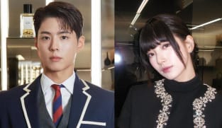 South Korean actors Park Bo-gum and Bae Suzy in Singapore on Mar 27 for Celine event