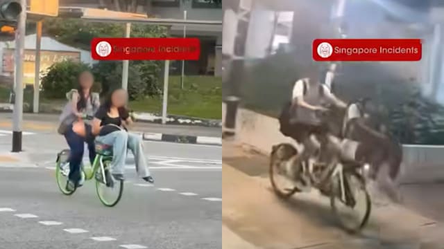 共享脚踏车置物篮载人 安全风险引热议