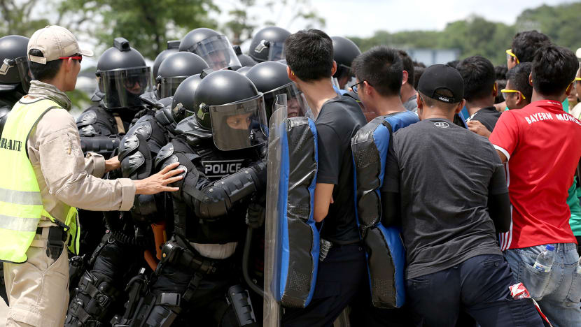 No easy task being part of the police public order troops