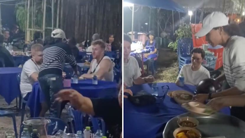 Foreigners sit down at Thai funeral thinking it's a street food place. Family of deceased responds