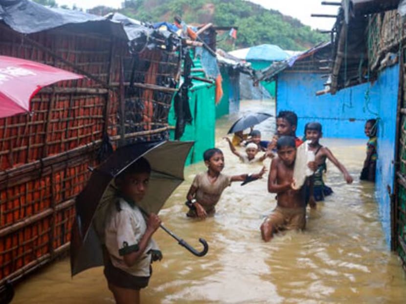 Floods make thousands homeless in Bangladesh Rohingya camps 