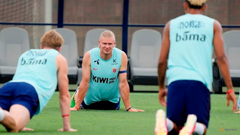 Golf, games and parenting tips - how Norway's Haaland is preparing for World Cup opener