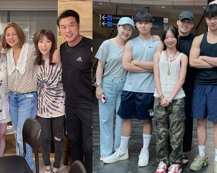 Ex Actress Ivy Lee & Her Family Were In Singapore For A Short Trip; And She Managed To Surprise Her Showbiz Pals