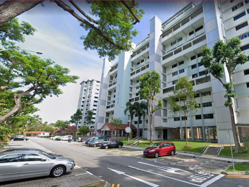 A view of Block 562 Ang Mo Kio Avenue 3, where residents will have to vacate because the land is marked by the Government for redevelopment. A view of Block 562 Ang Mo Kio Avenue 3, where residents will have to vacate because the land is marked by the Government for redevelopment.