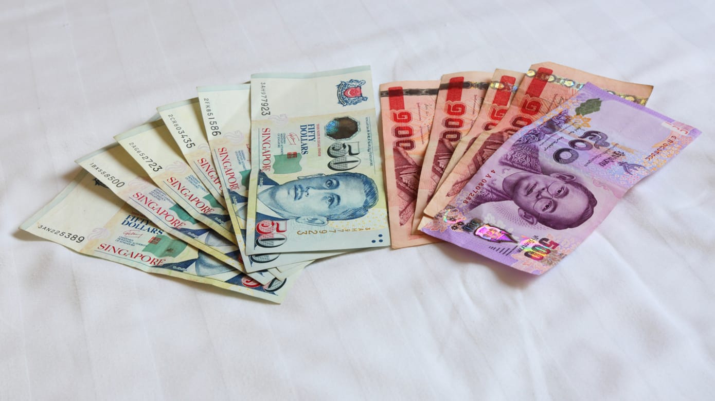 金价与美元左右泰铢走势 1新元或升至26泰铢