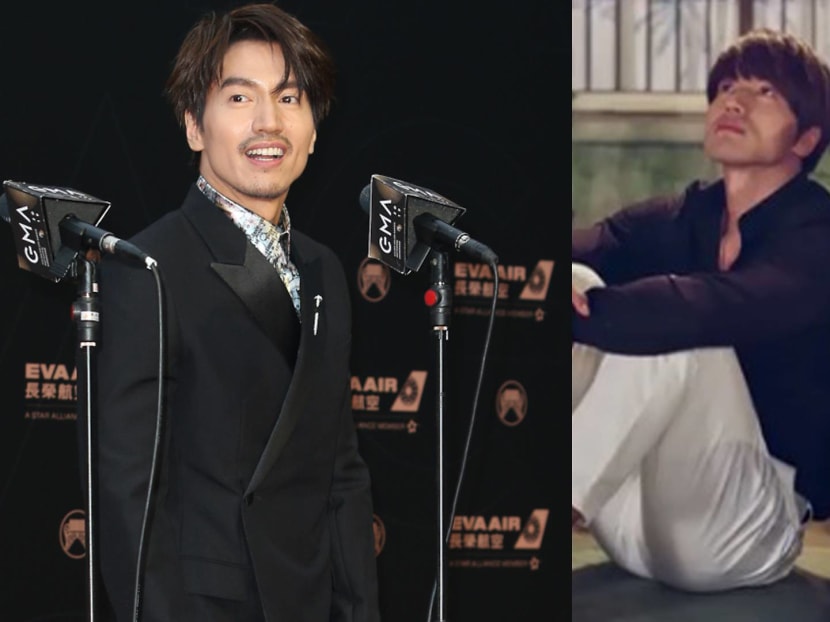 It has something to do with his ex-girlfriend Lin Chiling getting married this weekend.