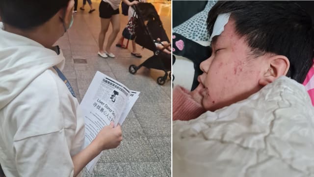 儿患罕见肝病急找捐肝者救命 母子街头派传单寻肝  
