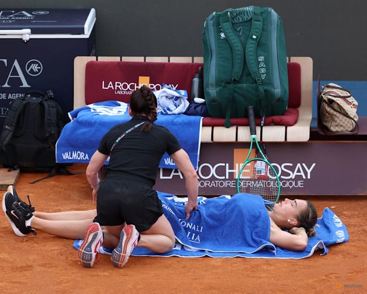 Sabalenka exits Rome with injury concern ahead of French Open