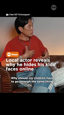 Fame is a choice he made, not one his children should be forced into. #8dayssg #8dayssglocalent #celebrity #fame #singapore 