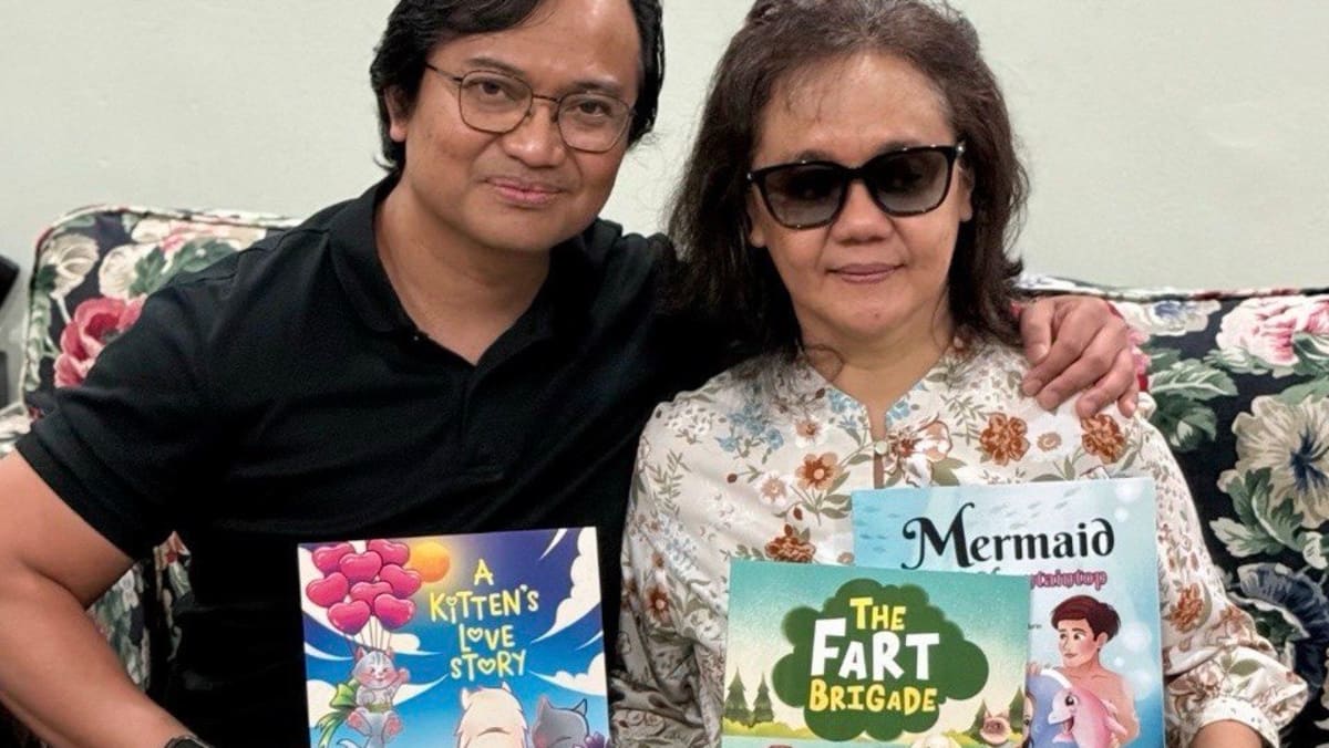 He went back to school to help his blind wife write again