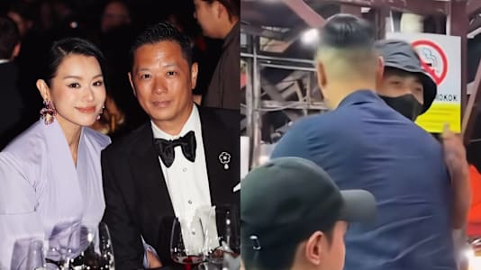 Bosco Wong Shares Hug With Ex-Girlfriend Myolie Wu's Husband During Chance Encounter In KL