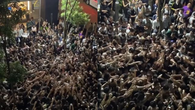 台网红豪撒千元钞 约3000人挤爆疯抢