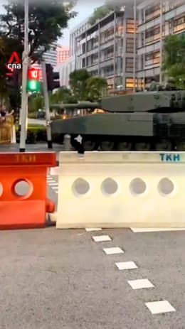 NDP tank hit traffic light after losing steering and braking power: MINDEF
