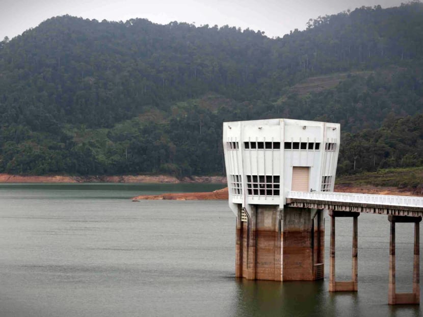 The Linggiu Reservoir in Johor Bahru pictured on August 3, 2015. Photo: Jason Quah