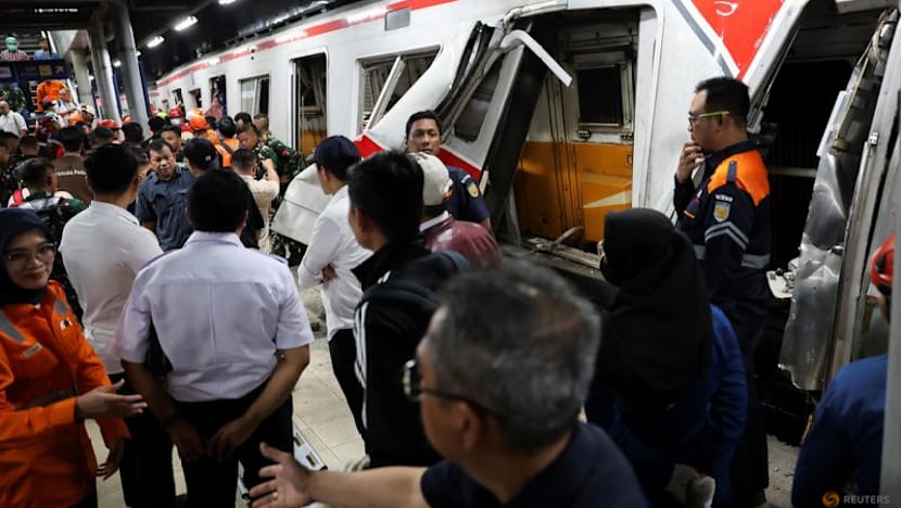 At least four killed in train collision on outskirts of Jakarta