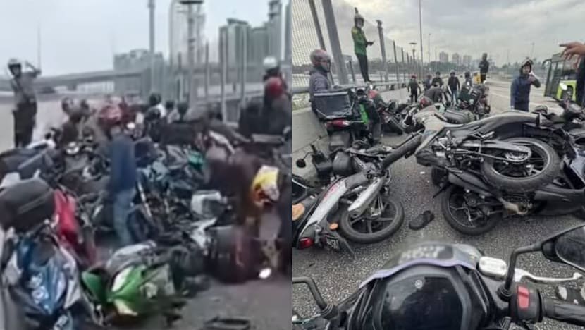 Five Malaysian motorcyclists injured in viral Johor-Singapore Causeway crash 