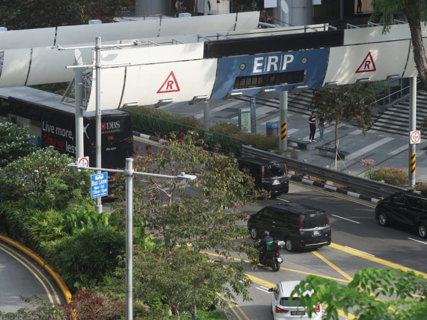 An ERP gantry along Orchard Road. An ERP gantry along Orchard Road.