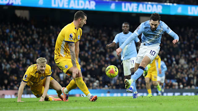 英超：曼市1比1战平布莱顿 与榜首阿申纳差距扩大