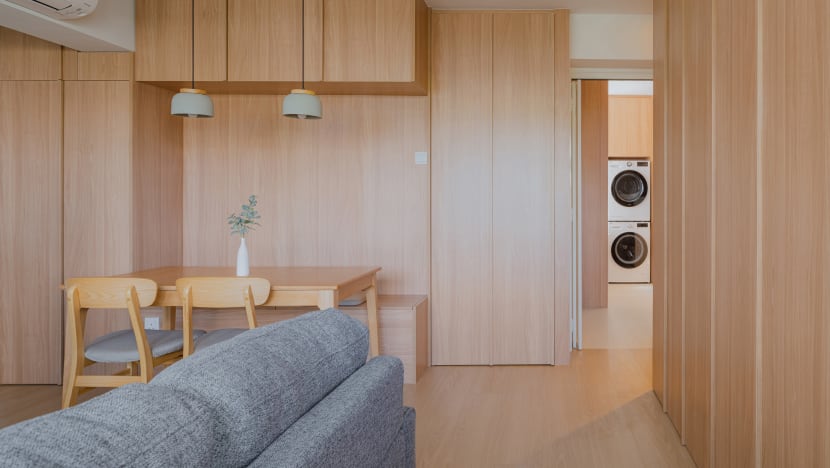 A $101K Reno Turned This Flat Into A Lovely Japandi Home — & It Happened While The Owners Were Still Living Overseas