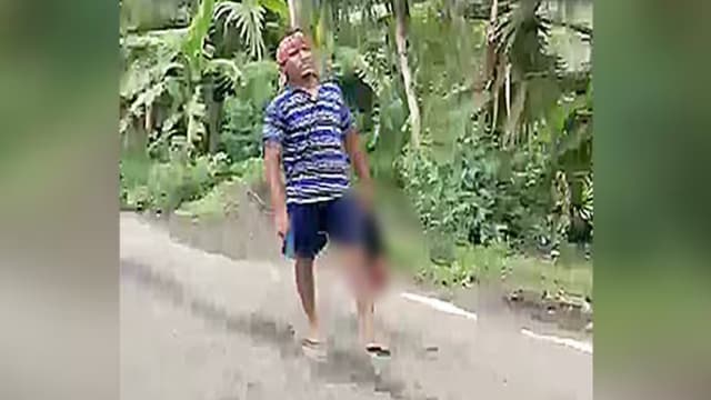 印度男子斩首嫂子 携头颅街上行走