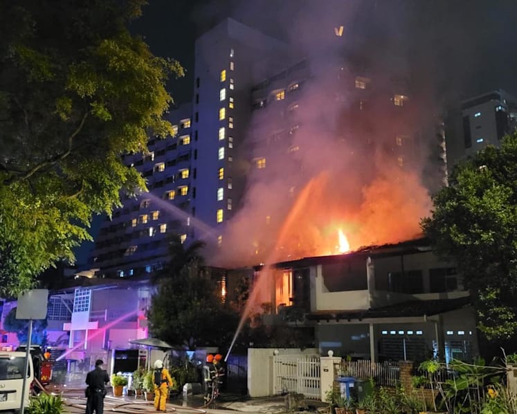 Residents evacuated after fire breaks out at East Coast Road