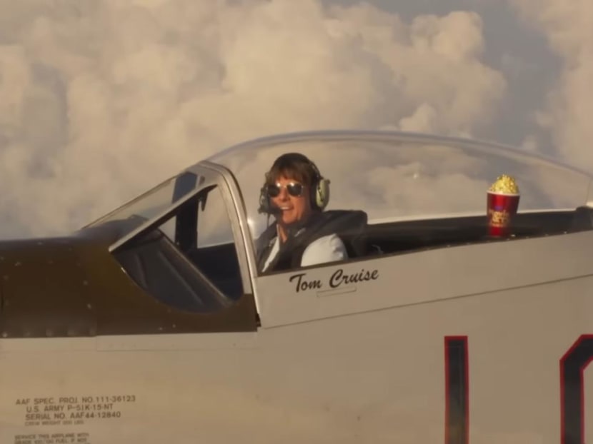 Tom Cruise accepted his MTV Movie & TV Award – while piloting a plane