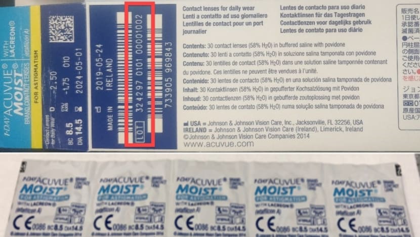 272 boxes of Acuvue contact lenses recalled over foreign ‘particles’