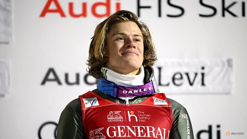 Alpine skiing-Pinheiro Braathen gives Brazil historic first World Cup win