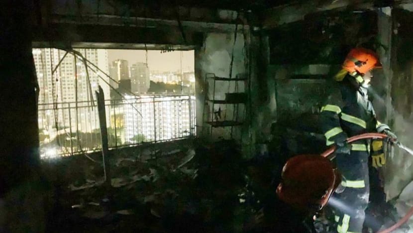 SCDF investigating faulty wet risers at The Peak in Toa Payoh following high-rise fire