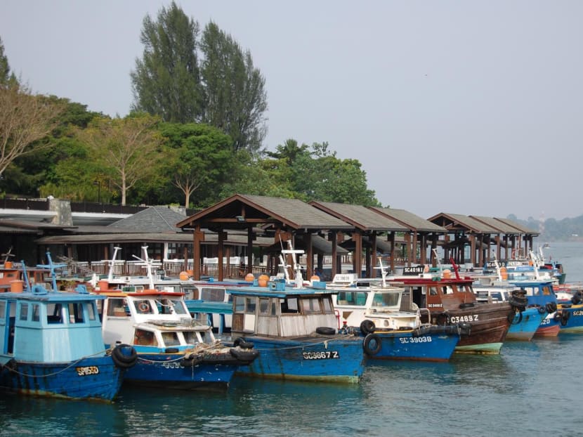 A photograph of Changi Point Jetty. A photograph of Changi Point Jetty.