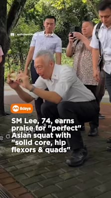 He never skipped leg day 😏 #8dayssg #8dayssgtrending #squat #fitness #legday 