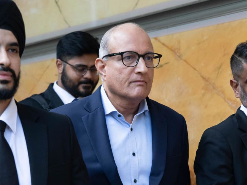 Former transport minister S Iswaran (front, centre) at the Supreme Court in May 2024. Former transport minister S Iswaran (front, centre) at the Supreme Court in May 2024.