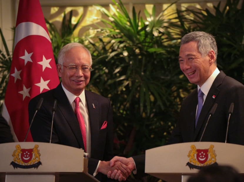 PM Lee Hsien Loong and Malaysia's PM Najib Razak attend the Leader's Retreat at Shangri-la on May 5, 2015. Photo: Jason Quah/TODAY