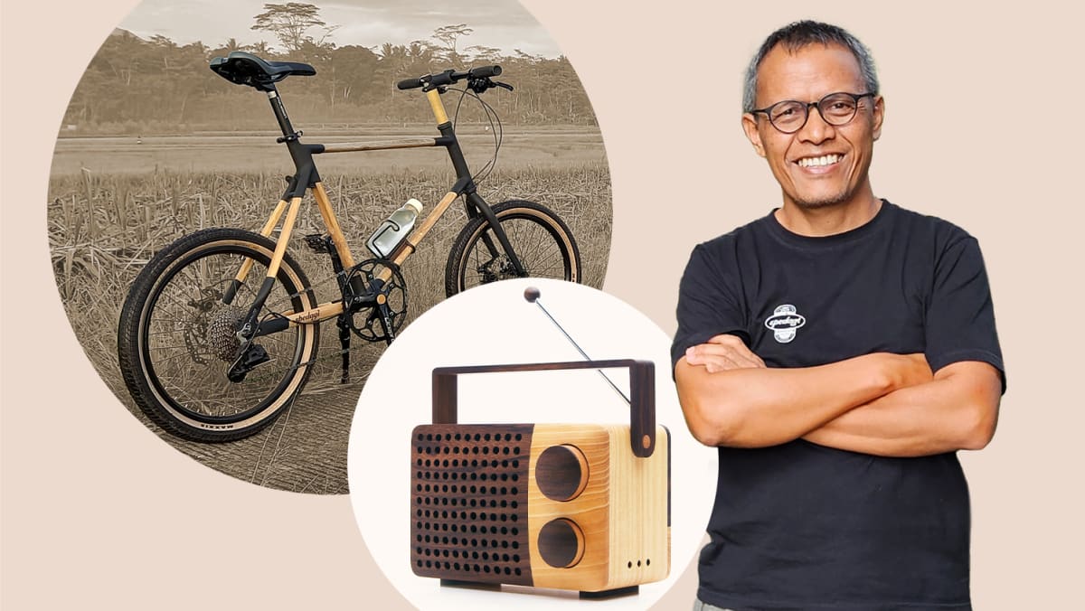 This product designer from an Indonesian village created an award-winning wooden radio and a bamboo bike