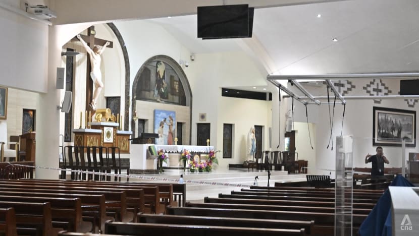 Priest stabbed during mass at St Joseph's Church in Upper Bukit Timah, assailant arrested Priest stabbed during mass at St Joseph's Church in Upper Bukit Timah, assailant arrested