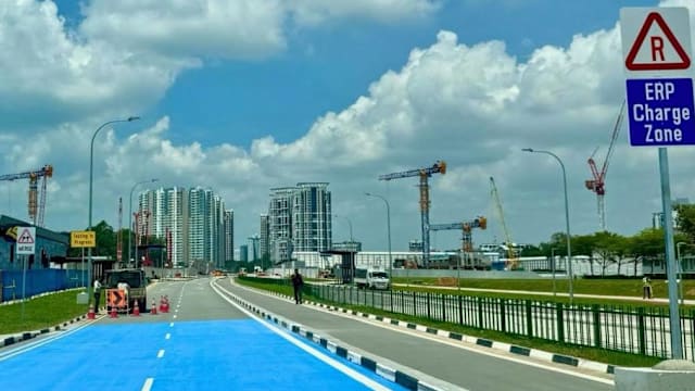 为ERP2.0做准备 陆交局在碧湾通道测试新路标