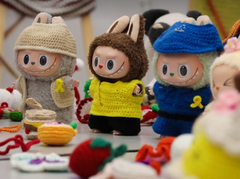 Limited-edition crochet outfits for Labubu made by inmates will be on sale for the public