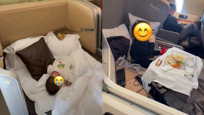 Mum Jokingly Complains About Her Son Crying In SQ First Class Cabin; Netizens Now Want Her As Their Mother