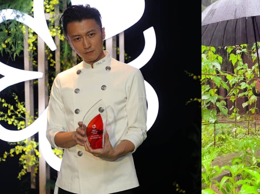Vid Of Nicolas Tse Using An Umbrella To Shield His Vegetables From The Rain Goes Viral
