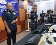 Malaysian senior cop among 6 nabbed for alleged armed robberies targeting wealthy foreigners; US$1.1 million stolen