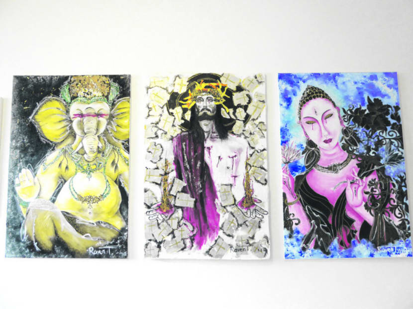 S’pore artist Danny Raven Tan showcases his works in flat