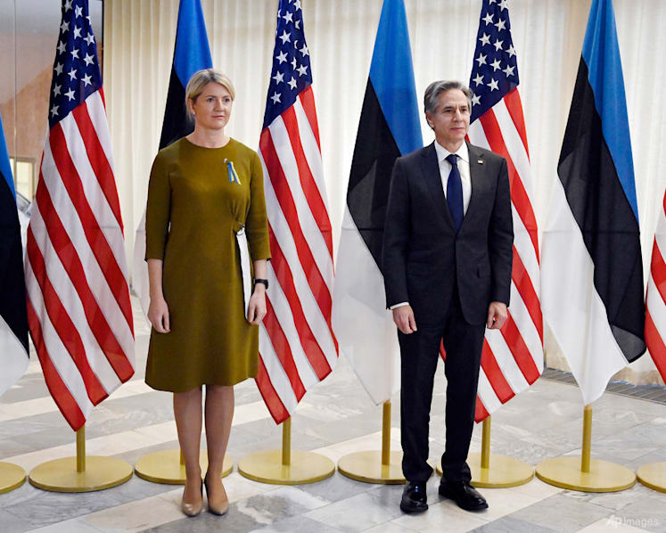 Blinken wraps up Baltic assurance tour as Ukraine war rages 
