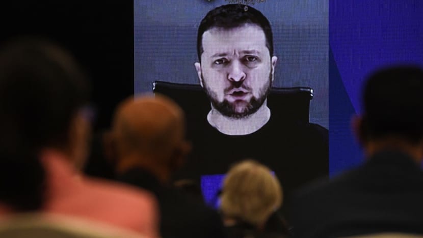 Watch: Ukraine President Volodymyr Zelenskyy speaks at Shangri-La Dialogue in Singapore Watch: Ukraine President Volodymyr Zelenskyy speaks at Shangri-La Dialogue in Singapore
