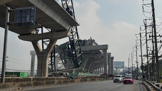 泰国又发生起重机倒塌事件 造成两人死亡