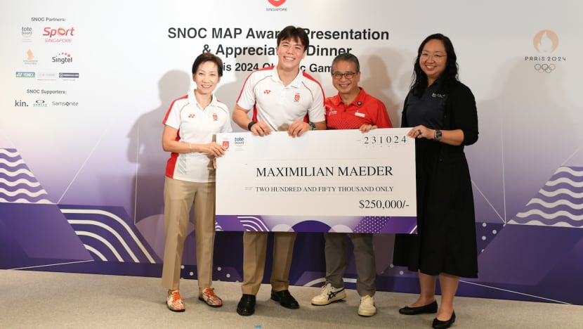 Singapore kitefoiler Max Maeder awarded S$250,000 for historic bronze at Paris Olympics Singapore kitefoiler Max Maeder awarded S$250,000 for historic bronze at Paris Olympics