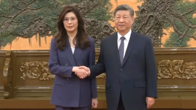习郑会强调两岸和平 郑丽文冀商讨免战机制